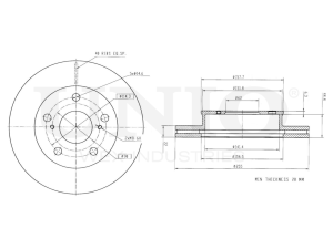 Front brake disc photo