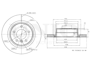 Rear brake disc photo