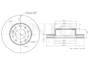 Front brake disc photo