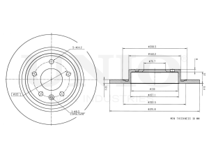 Rear brake disc photo