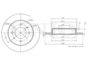 Rear brake disc photo