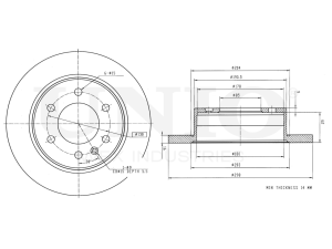 Rear brake disc photo