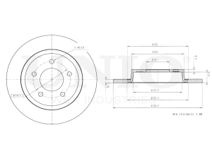 Rear brake disc photo