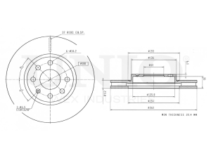Front brake disc photo