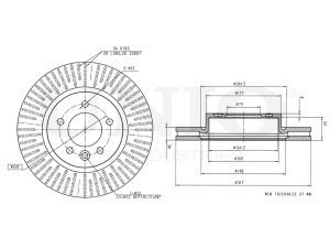 Front brake disc photo