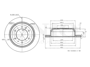 Rear brake disc photo
