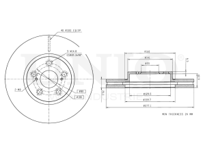 Front brake disc photo
