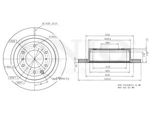 Rear brake disc photo