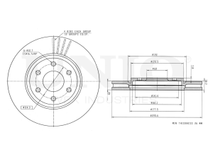 Front brake disc photo