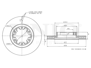 Front brake disc photo