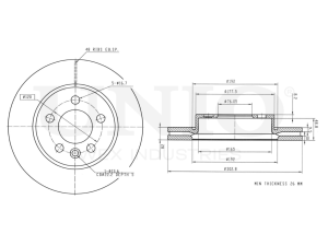 Front brake disc photo