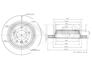Rear brake disc photo