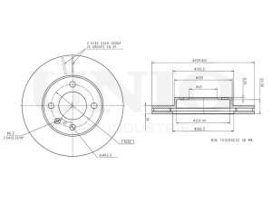 Front brake disc photo
