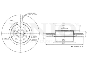 Front brake disc photo