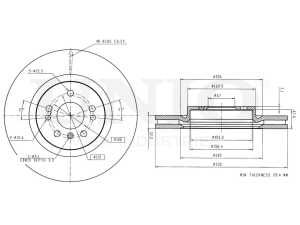 Front brake disc photo