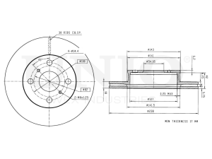 Front brake disc photo