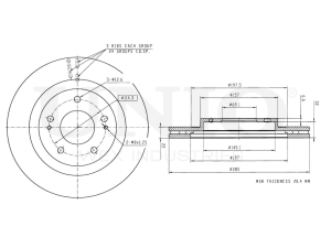 Front brake disc photo