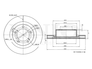 Front brake disc photo