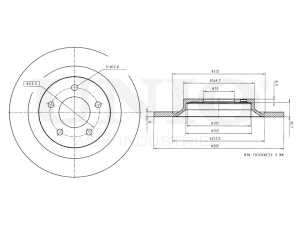 Rear brake disc photo