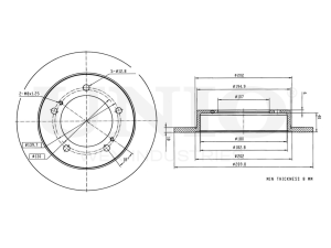 Front brake disc photo