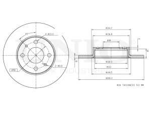 Front/rear brake disc photo