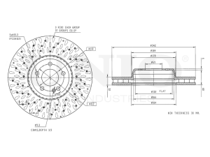 Front brake disc with Geomet® coating photo