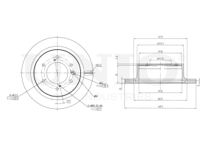 Rear brake disc with Geomet® coating photo