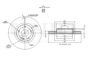 Front brake disc with Geomet® coating photo