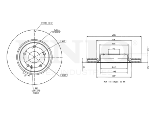 Front brake disc with Geomet® coating photo