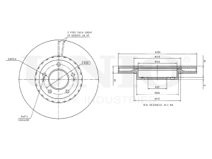 Front brake disc with Geomet® coating photo