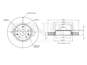 Front brake disc with Geomet® coating photo