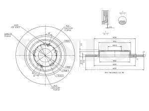 Rear brake disc with Geomet® coating photo