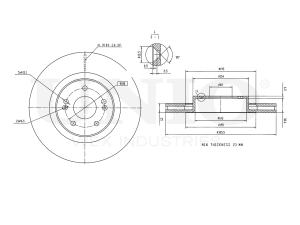 Front brake disc with Geomet® coating photo