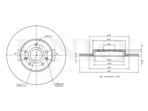 Rear brake disc with Geomet® coating photo
