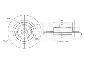 Rear brake disc with Geomet® coating photo