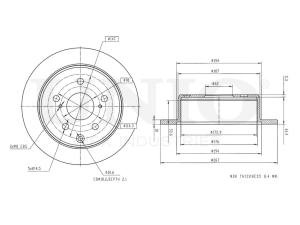Rear brake disc photo