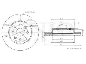 Front brake disc photo