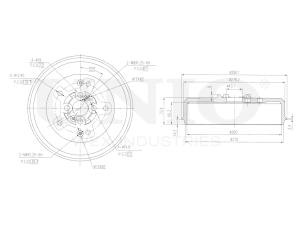 Rear brake drum photo