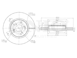 Front brake disc photo