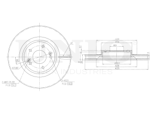 Front brake disc photo