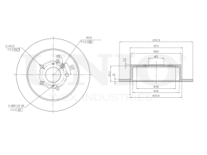 Rear brake disc photo