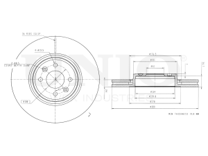 Front brake disc photo