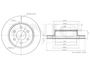Front brake disc photo