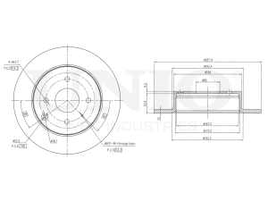 Rear brake disc photo