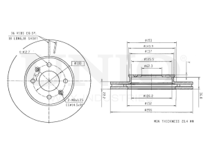 Front brake disc photo