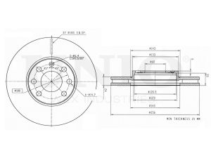Front brake disc photo