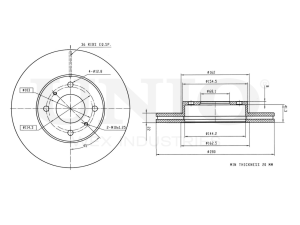 Front brake disc photo