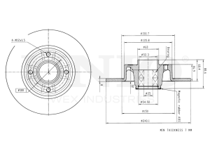 Rear brake disc photo