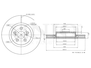 Front brake disc photo