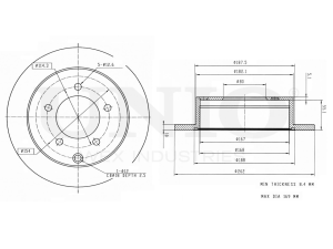 Rear brake disc photo